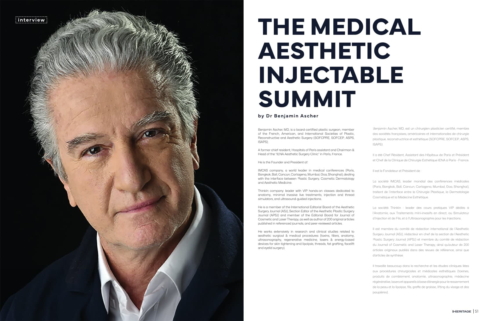 Dr Ascher Benjamin - (H)ERITAGE Magazine