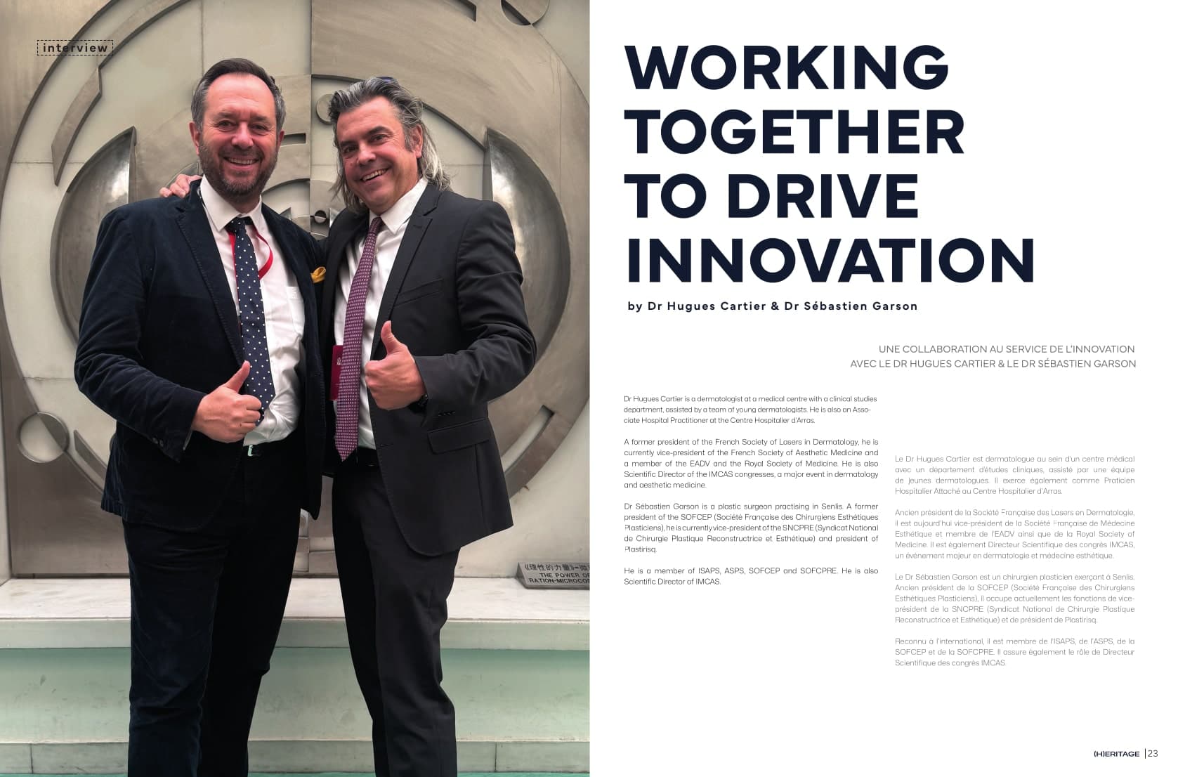 Dr Cartier et Dr Garson - (H)ERITAGE Magazine